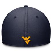 West Virginia Nike Sideline Rise Structured Swooshflex Cap